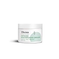 Intense Restorative Face Cream Moisturizer For Dry Skin. Skin Barrier Repair Cream Travel Size Organic & Natural Skincare Facial Care Fragrance Free - Thena RESTORE Essential Routine Collection