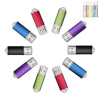 10PCS USB Flash Drive USB 2.0/3.0 Memory Stick Memory Drive Pen Drive Multicolor (2.0/4GB)