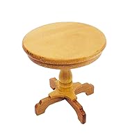 BESTOYARD 1Pc Round Table Round Table Miniature Dining Table Miniature Table Micro Landscape Desk Micro Resin Table Mini Doll Miniatures Miniature Round Table Model Wooden Small Accessories