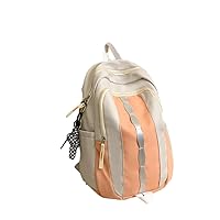 Kawaii Backpack Aesthetic Backpack Backpacks with Cute Pendant, Adorable Shoulder Bag (Orange)
