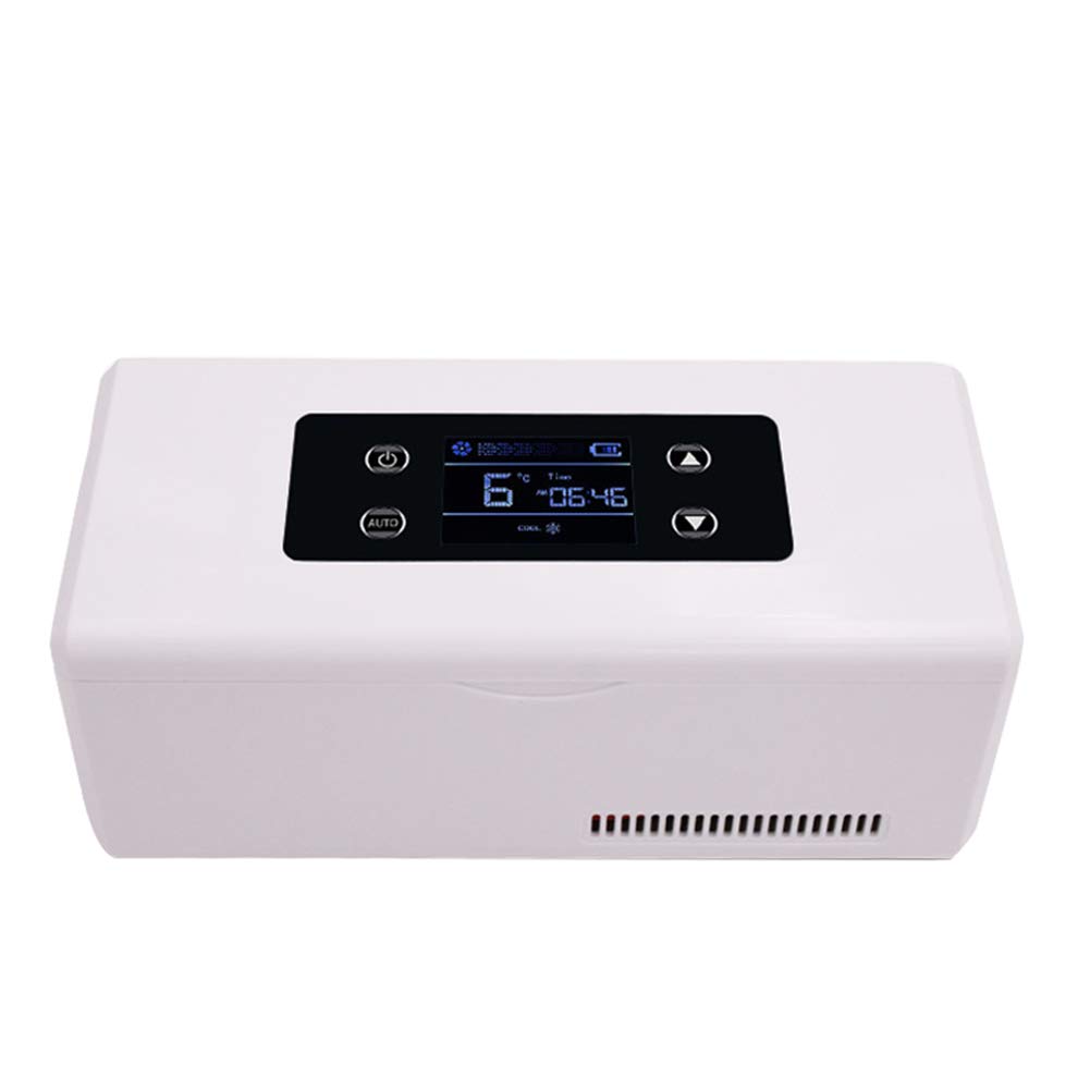 Smart Small Refrigerator - Portable Insulin Freezer, 2-8 °C Interferon/Serum/Eye Drops Drug Storage Box, Powerful Cooling/Hd Led Display