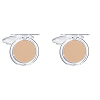 MCoBeauty Invisible Matte Pressed Powder | Setting and Finishing Face Powder | Nude Beige (Pack of 2)
