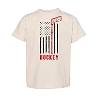 Baffle Hockey Toddler Shirt, USA Hockey Flag, Ice Hockey, Funny Hockey Tee, Olympics, Goalie, Unisex, Short Sleeve T-Shirt
