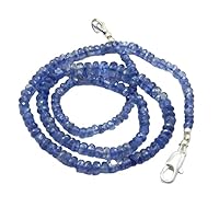 8'' Natural kyanite Necklace Gemstone Disthene Summer Collier Jewelry,Birthday,Gift, giftideal 3-6mm CHIK_NECKLACE-79027