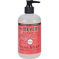 Mrs. Meyers Clean Day Liquid Hand Soap Hard 12.5 Oz Rhubarb Scent Pump Dispenser