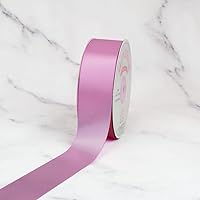 Creative Ideas Solid Satin Ribbon, 1-1/2-Inch by 50 Yard, Rosy Mauve, Solid