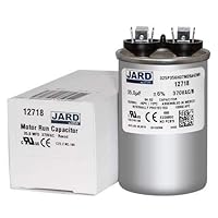 35 uF x 370 VAC Round Run Capacitor by JARD # 12718