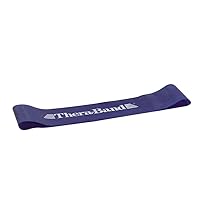 THERABAND Resistance Band Loop, Professional Latex Mini Band for Lower Pilates, Crossfit, Yoga, Stretching, Physical Therapy, Strength Training no Weights, 12 Inch, Blue, Extra Heavy, Advanced Level 1