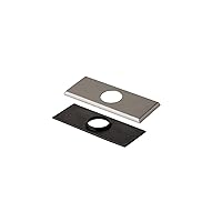Danze DA607568BN Square Cover Plate Assembly for 4-Inch Centerset Lavatory Faucet, Brushed Nickel