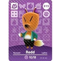 Redd - Nintendo Animal Crossing Happy Home Designer Series 4 Amiibo Card - 315