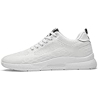 Recyphi Men's Invisible Height Increasing Elevator Shoes Lightweight Sport Shoes Height-Boosting Fashion Sneakers 2.4'' Taller