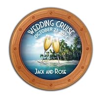 Custom Cruise Ship Door Magnets Pesonalized Boat Cabin Door Decorations for Weddings, Anniversary, Birthday, Family, Friends, and Squads. Add You Name, Date, and/or Ship Name. (Wedding)