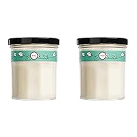 MRS. Meyer’S CLEANDAY Soy Aromatherapy Candle, 25 Hour Burn Time, Made with Soy Wax and Essential Oils, Basil, 4.9 oz (Pack of 2)