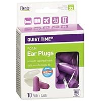 Flents Quiet Time Comfort Foam Ear Plugs - 10 Pair, Pack of 2