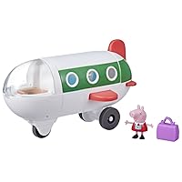 Peppa Pig Peppa’s Adventures Air Peppa Airplane Vehicle Preschool Toy with Rolling Wheels, 1 Figure, 1 Accessory; for Ages 3 and Up