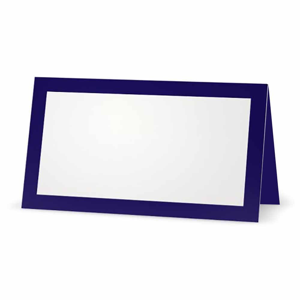 Stationery Creations Navy Blue Place Cards - Flat or Tent Style - 10 or 50 Pack (50, Tent Style)