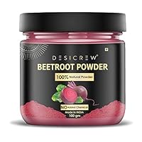Natural & Pure BeetRoot Powder For Healty Pinkish Skin & Rosy Cheeks, Glowing & Shiny Skin Face - 100GM