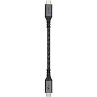 6-Inch Extra Short USB4 Cable - 40Gbps Supports 100W (20V, 5A) Charging - Compatible with Thunderbolt 3 and USB-C (1-Pack)