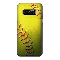 R3031 Yellow Softball Ball Case Cover for Note 8 Samsung Galaxy Note8
