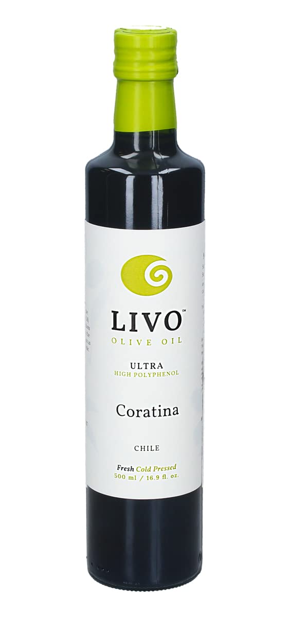NEW !! Livo Olive Oil - Ultra High Polyphenol - 2021 Chile Harvest - 500 ml