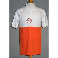 Tabasco Golf Polo Orange/White Raglan Block XXL