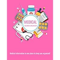 Medical Records Organizer: Pink Healthcare Information Book | Medical Appointments | Insurance Information | Personal Health Info | Medication List | ... Journa | Large 8.5