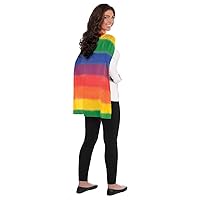 Rainbow Cape - One Size Fits Most (Pack Of 1) - Durable Polyester Cape For Kids & Adults - Perfect For Costumes, Dress-Up & Group Events