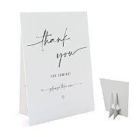 Thank You for Coming Please Take One Sign(8 x 11 Inch Table Sign with Holder) Wedding Shower Bridal Shower or Baby Shower Favors for Guests-WEEDS02