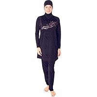 Modest Muslim Swimwear Islamic Swimsuit Hijab Full Coverage Beachwear Swim Suit