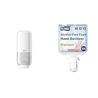 Tork Intuition Sensor Skincare Dispensers (Quantity 4) - S4 + Refill - Alcohol-Free Foam Hand Sanitizer (Pack of 6)