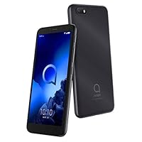 Alcatel 1V (2020) 5001J Factory Unlocked Smartphone Dual SIM 16 GB + 2 GB, 13MP 4G LTE GSM Fingerprint Octa-Core Android Pie T-Mobile AT&T Mint Simple Mobile Global (Black)