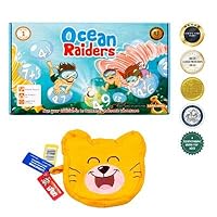 2 Math Games for First Grade - Addition Game (Ocean Raiders) and Fraction Manipulatives Card (Cat Fractions) | Stem Toys for 5 Year Olds and up
