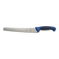 Mercer Culinary Millennia Colors Bread Knife, 10-Inch Wavy Edge Wide, Blue
