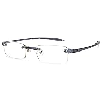 Lightweight Rimless Rectangle Reading Glasses For Men and Women - Model - VIS 1 Lightweight Rimless Rectangle Reading Glasses For Men and Women - Model - VIS 1