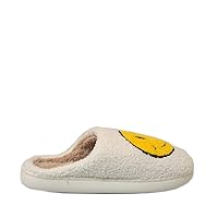 Adult Fluffy Face Slippers in White