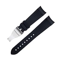 For Tudor Strap Bay GMT Curved End Folding Buckle Wristband Bracelet 41mm Dial 22mm Fluoro Rubber Watch band Special