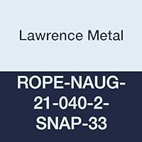 Lawrence metal ROPE-NAUG-21-040-2-SNAP-33 Rope Naugahyde Red 4' 0