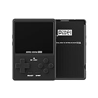 MINDEN Portable Handheld Game Console GKD Pixel, 4.5-inch HD, Retro Electronic Gaming Console for Kids Adults (64G/8000+ Games/Black)