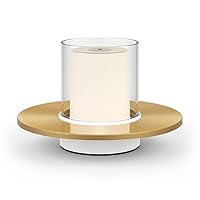 Smart Led Table Candle Lamp, Dimmable Touch Control/Infrared Sensing Dimming, Type C/USB Charging, Gold, Bedside Nightstand Lamp for Bedroom Living Room Office Hotel Bar (Infrared Sensing Dimming)