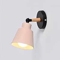 Angle Adjustable Metal Small Wall Lamp Bedroom Bed Head E27 Wall Lantern Study Room Bathroom Lighting Wall Sconce Aisle Staircase Decoration Wall Light Fixture H5.12in