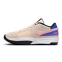 Nike Ja 1 Big Kids' Basketball Shoes (DX2294-802, Guava ICE/White/Black/Medium Soft Pink) Size 6.5