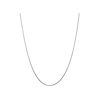 14k White Gold .80mm Round Snake Chain Necklace