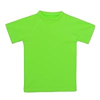ESTAMICO Boys Short Sleeve Rash Guard Shirt Quick Dry Swimwear UPF 50+ Protection Athletic Swim Tee