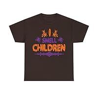 Haunted Nights: I Smell Children on Broomstick Rides - Hocus Pocus Halloween Unisex Pumpkin Roast Cotton T-Shirt