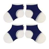 Clever Little Things That Keep Baby Socks On, Navy Blue, 0-6 Months, (2 Pack)