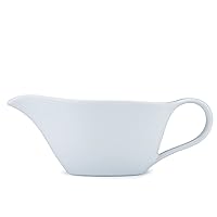 Heartland Home Porcelain Gravy Boat with Large Pour and Fewer Drips. Large White Gravy Boat, 16floz.