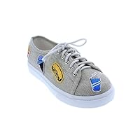 Liliana Kids Patch Denim Sneaker - Trendy Children's Shoes with Fun Denim Patchwork Design, Comfortable Casual Footwear for Boys and Girls, K-Lanny-1