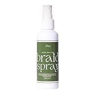 Rice Water Braid Spray, Spray Moisturizer for Box Braids, Twists & Locs, Prevent Breakage & Moisturizes Scalp, 100 ml, 3.5 oz