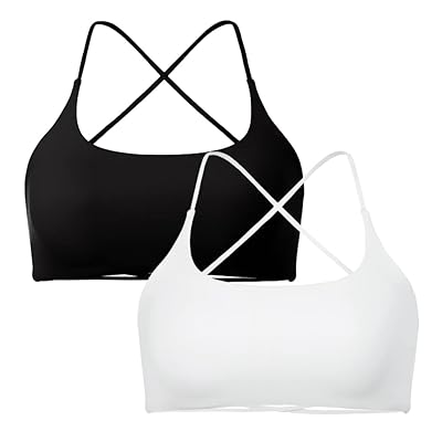 Mua SUUKSESS Women 2 Piece Open Back Sports Bra Pack Strappy Workout Gym  Yoga Crops trên  Mỹ chính hãng 2024