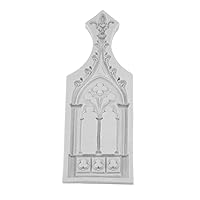 for Creative 3D European Church Window Shaped Silicone Material DIY Mold Cake Decorating Tools for Baking Fondant Silicone Fondant Mold Silicone Fondant Molds 3d Christmas for Cake Decorating